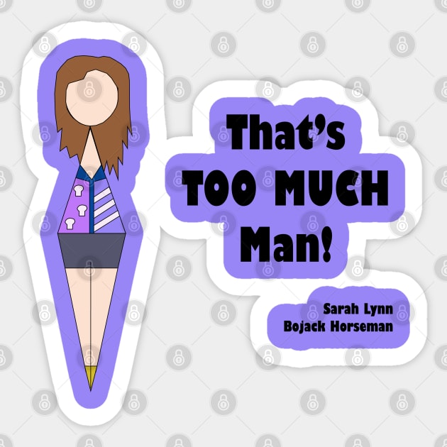 Sarah Lynn Sticker by Faceless Favorites 